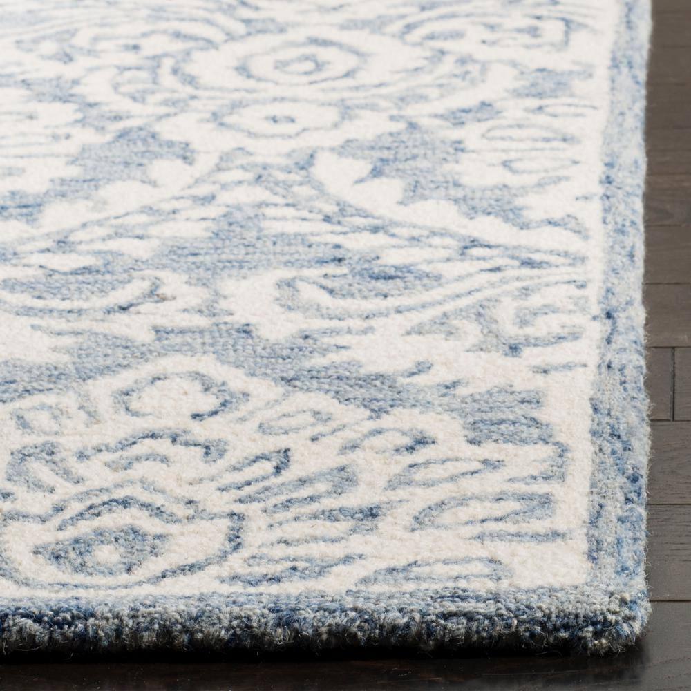 Blossom BLM106 Hand Tufted Indoor Area Rug - Blue/Ivory - 8'x10' - Safavieh