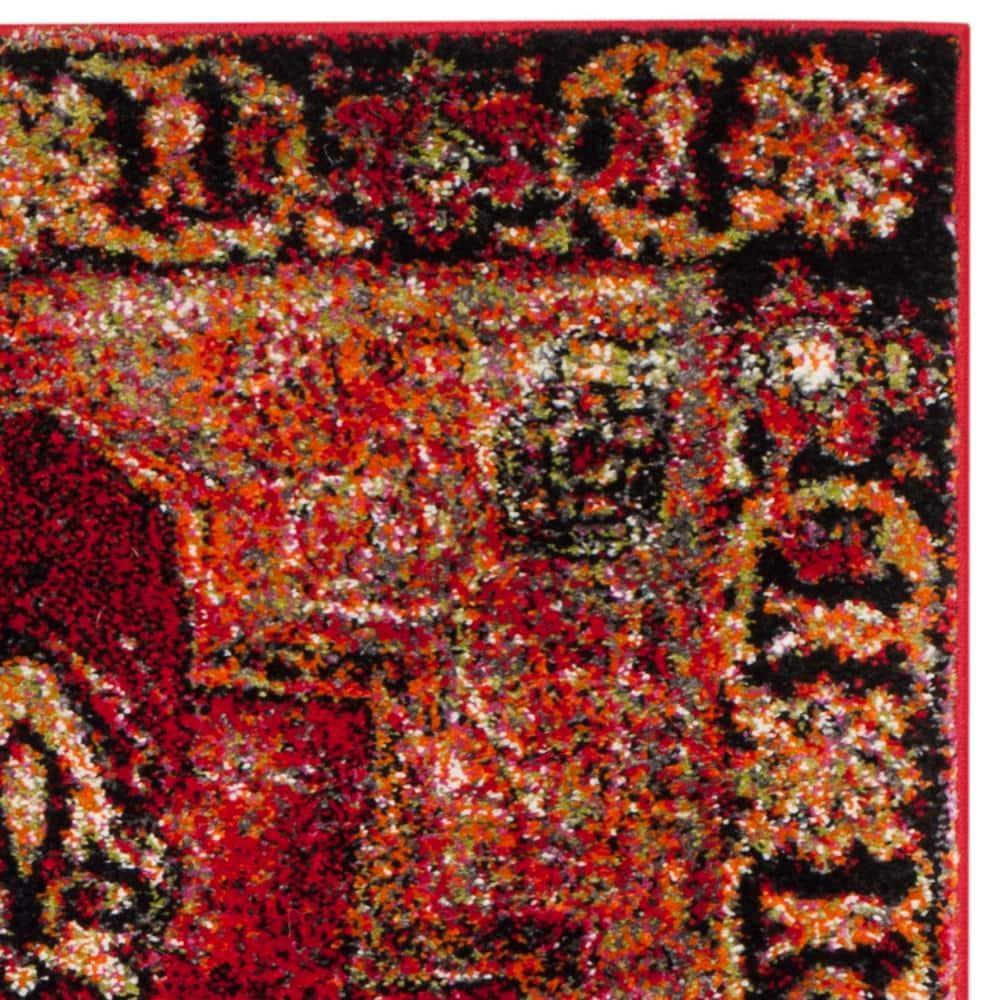 Vintage Hamadan VTH219 Power Loomed Indoor Runner Rug - Red/Multi - 2'3"x14' - Safavieh