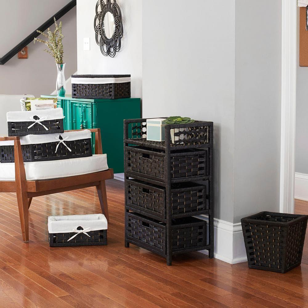 Household Essentials Paper Rope 3-Drawer Chest