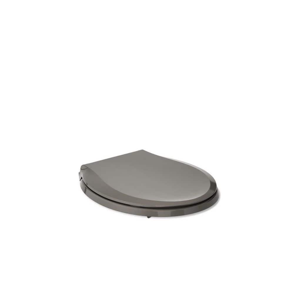 Cachet Round-Front Toilet Seat with Quiet-Close Lid and Seat and Grip-Tight Bumpers