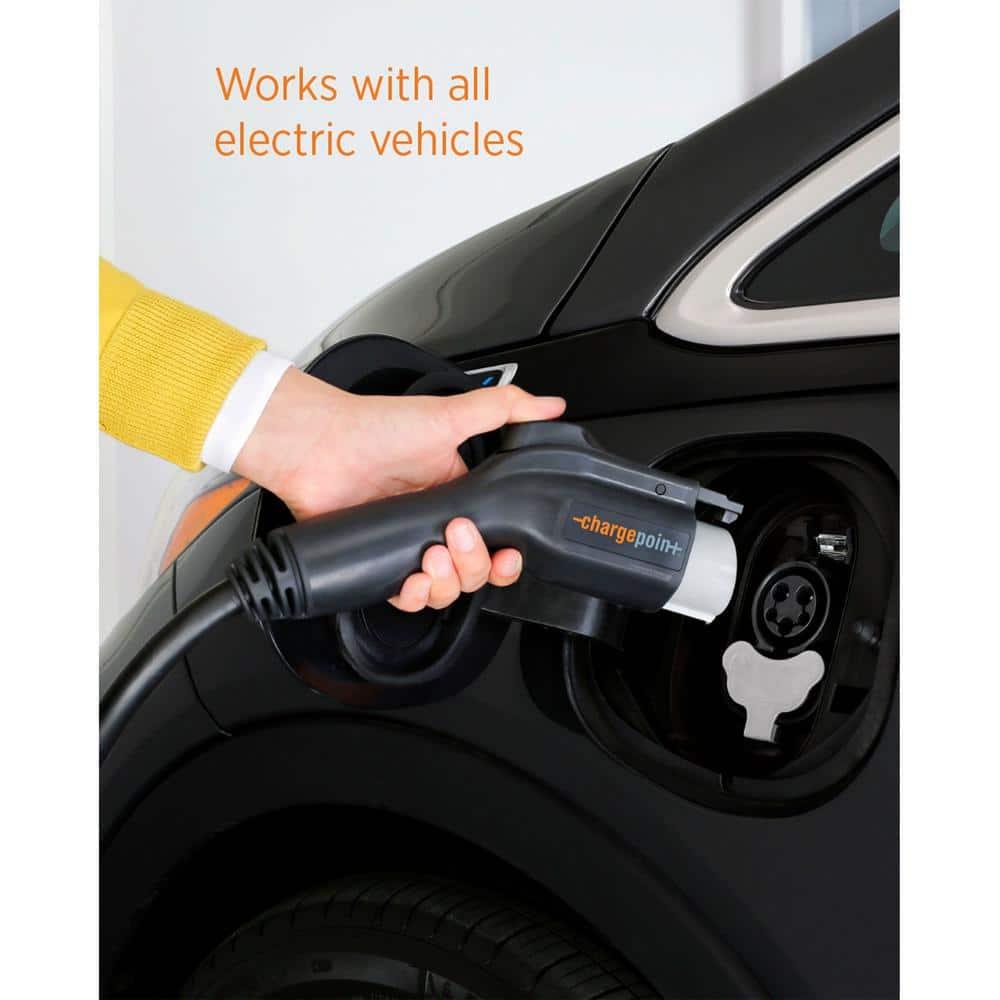 ChargePoint HomeFlex Level 2 EV Charger J1772, Hardwired for Electric Car - Fast Smart Battery Power Charging at Home for Electric Automobile Vehicles