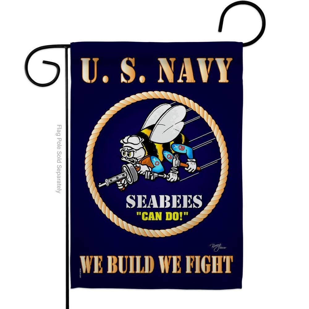Breeze Decor Double Sided Polyester Independence Day Garden Flag