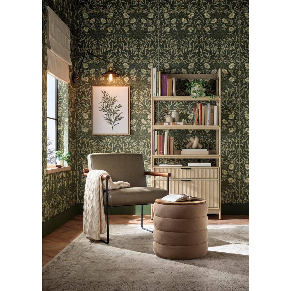 Modway Modway Mezzo 17.3" Wide Velvet Round Storage Ottoman