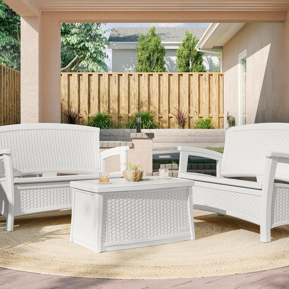 Suncast Rectangular Resin Outdoor Coffee Table