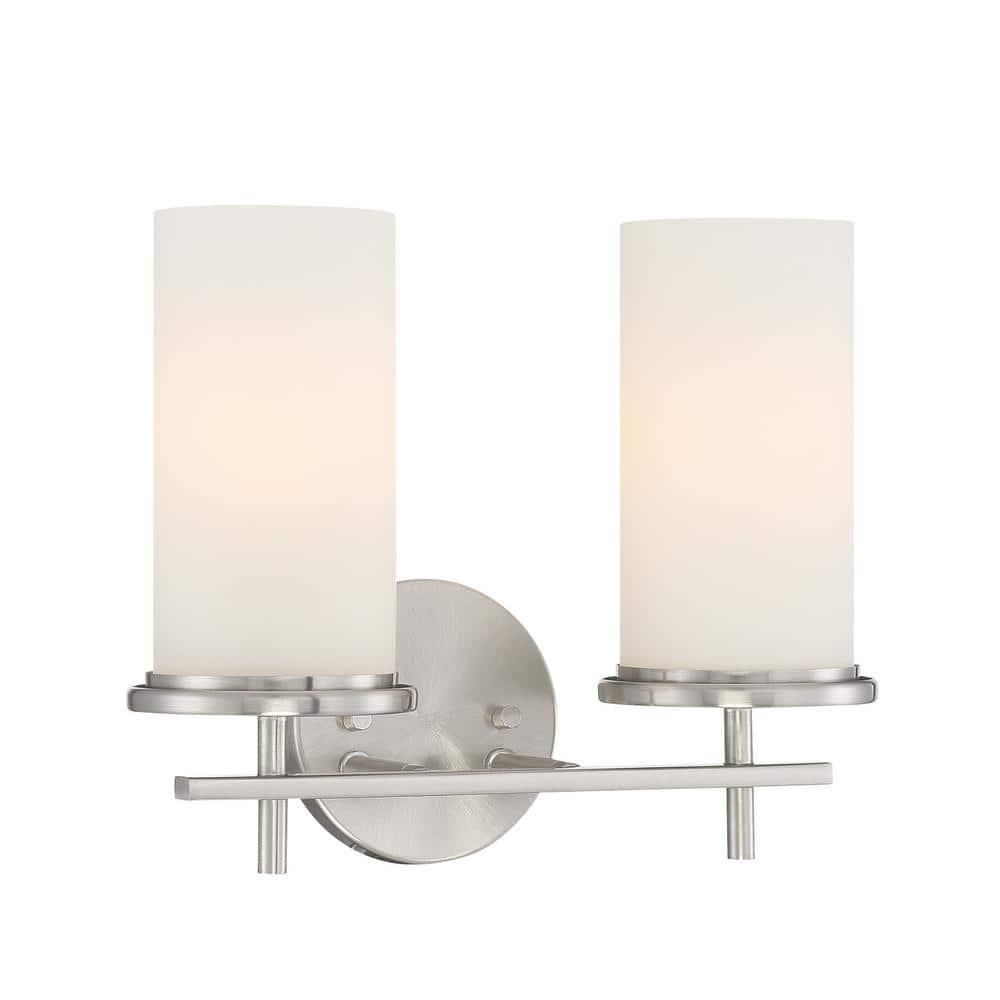 4092-84-Minka Lavery-Haisley - 2 Light Bath Vanity-Brushed Nickel Finish
