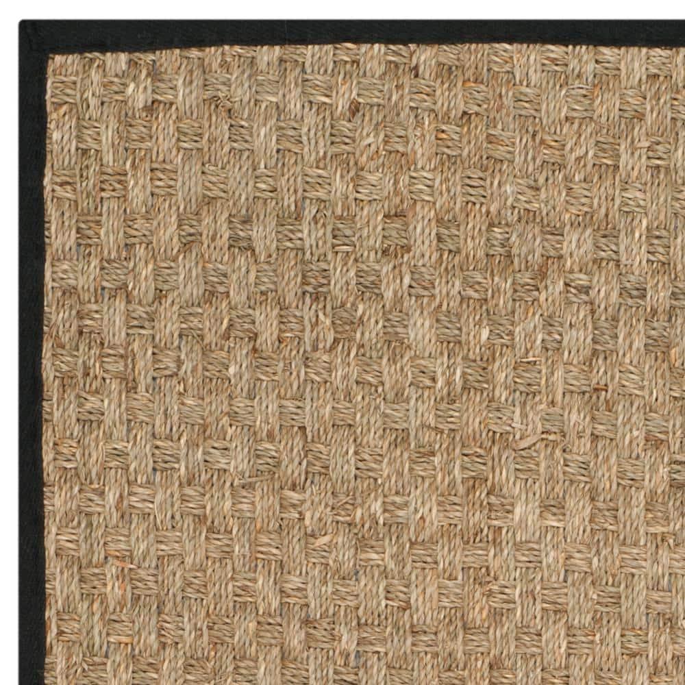 Natural Fiber NF114 Power Loomed Indoor Accent Rug - Natural/Black - 2'6"x4' - Safavieh.