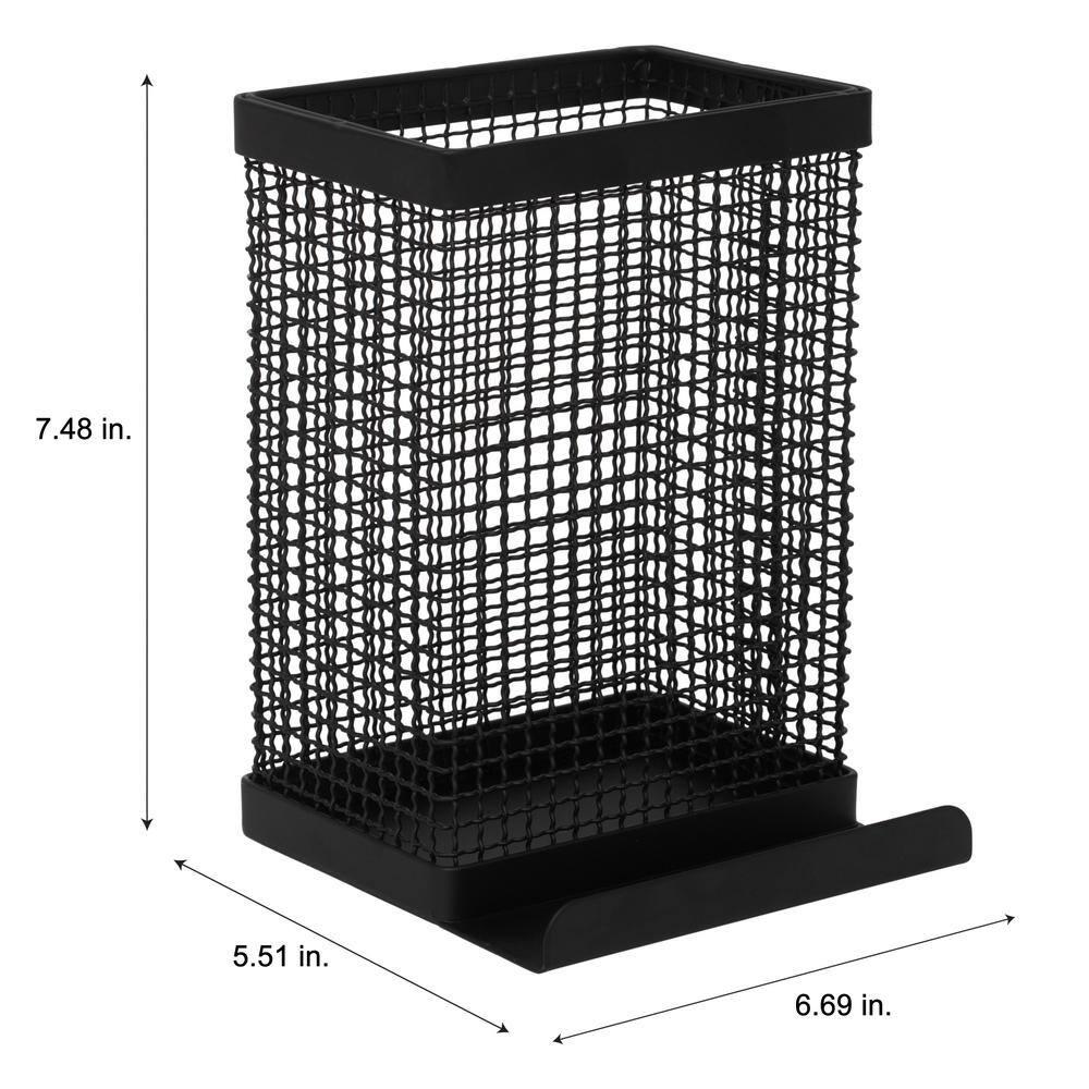 Kitchen Details Industrial Collection Tablet and Utensil Holder in Matte Black