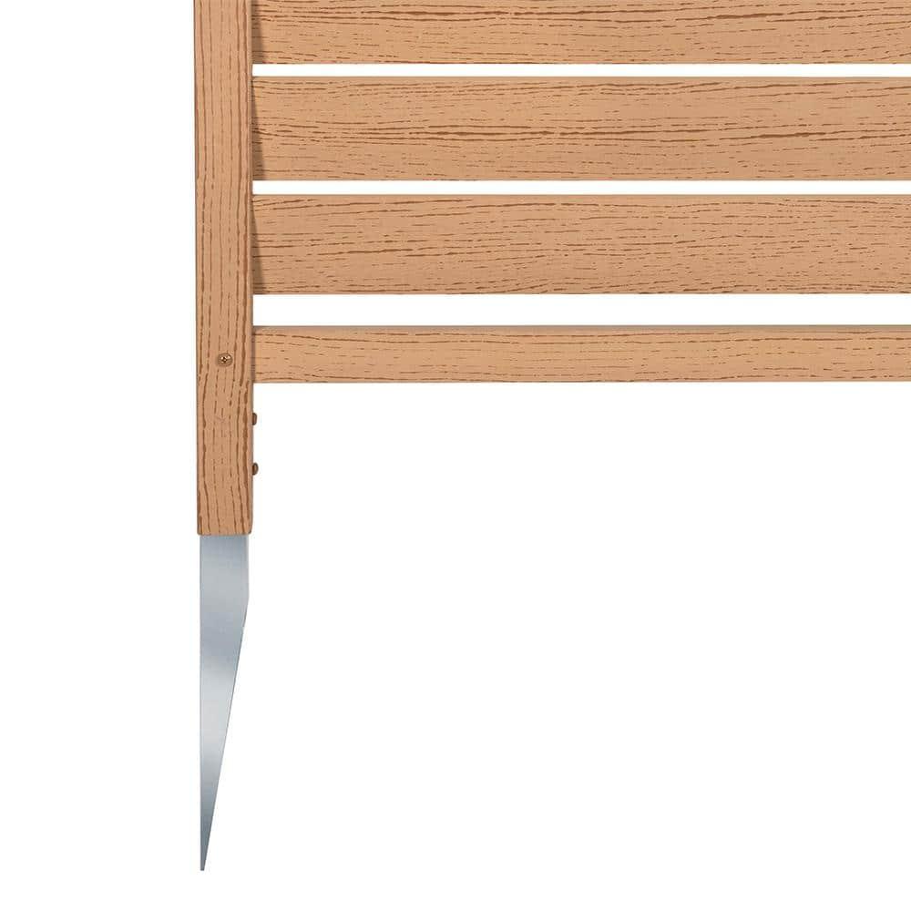 Enclo 44in H x 36in W (2 Panels) No Dig Enclo Waverly Vinyl Privacy Screen, Outdoor Privacy Screen Panels, Trash Can Enclosure, Air Conditioner & Pool Equipment Enclosure