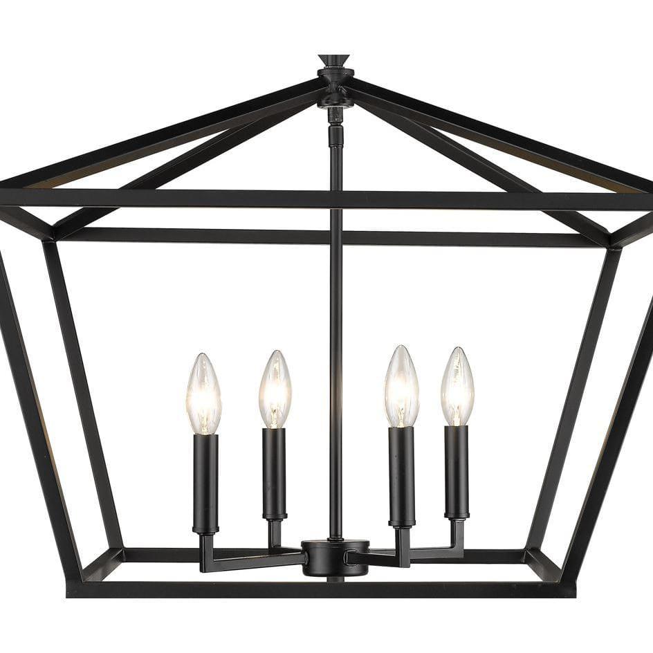 Millennium Lighting 4 - Light Pendant in  Matte Black