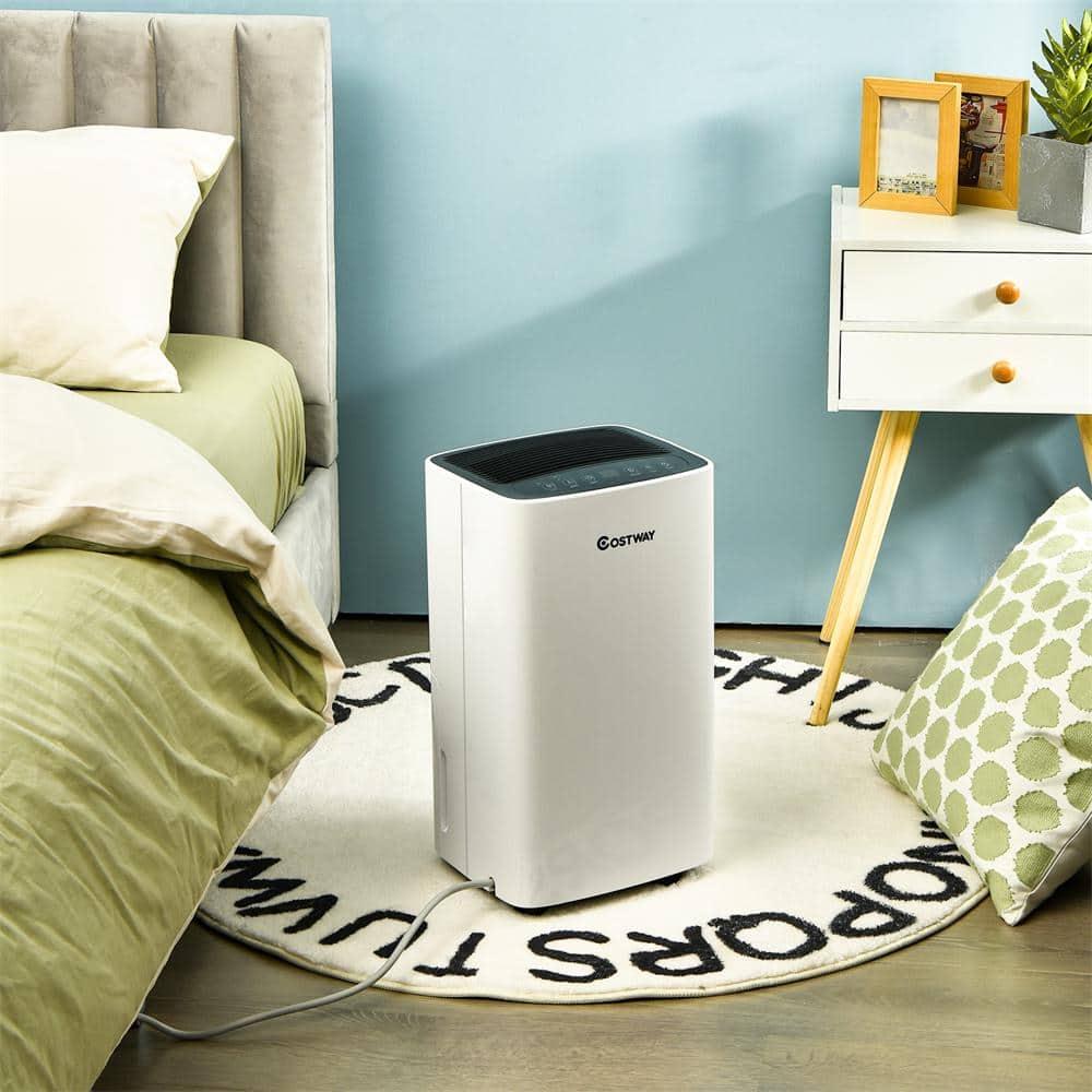 Costway 30-Pint Portable Dehumidifier 1,500 Sq. ft Coverage Area