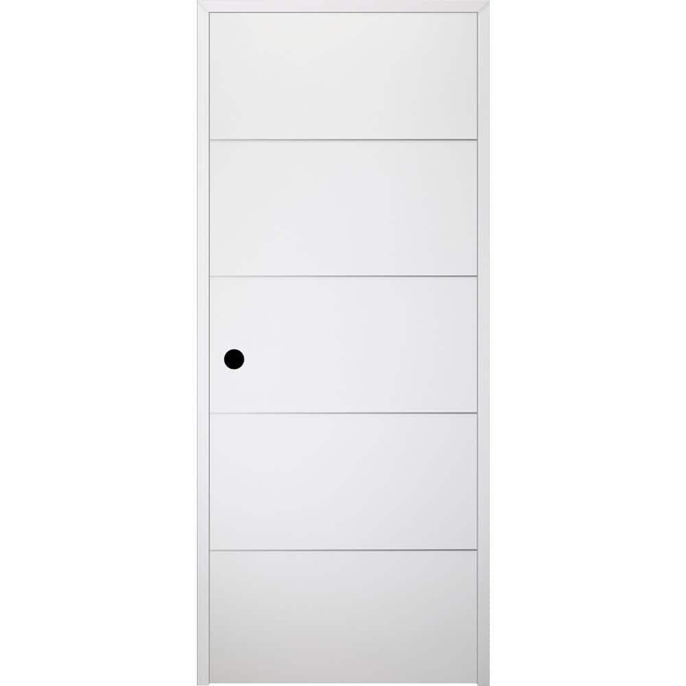 Belldinni Smart Pro 4H Polar White Paneled Manufactured Wood Interior Like a Prehung Door