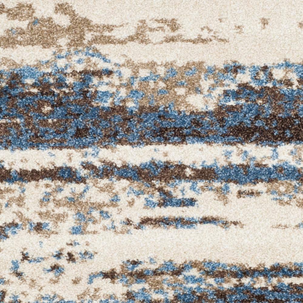 Retro RET2138 Power Loomed Indoor Area Rug - Cream/Blue - 4'x4' - Safavieh.