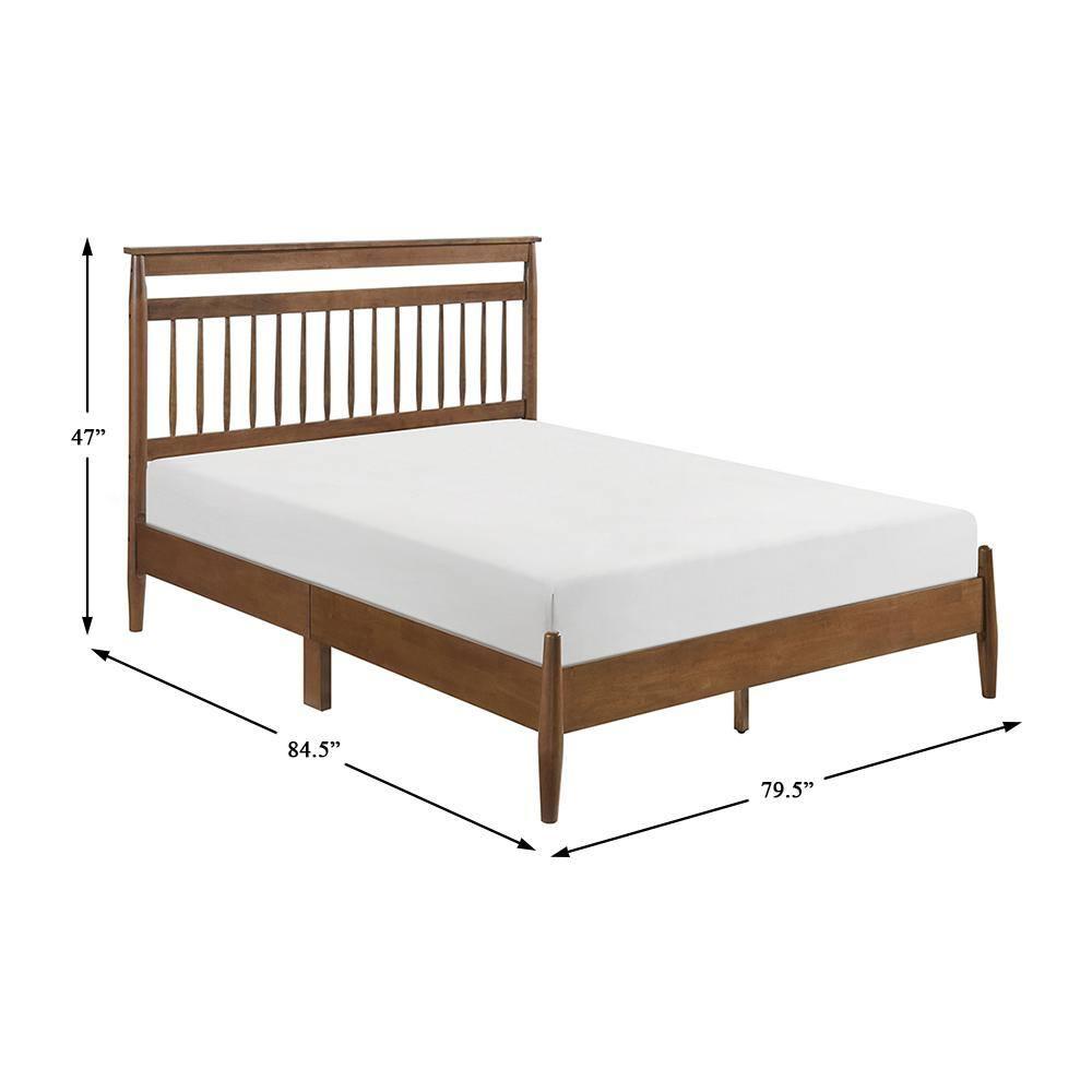 Lexicon Arlo Wood Eastern King Platform Bed in Chestnut