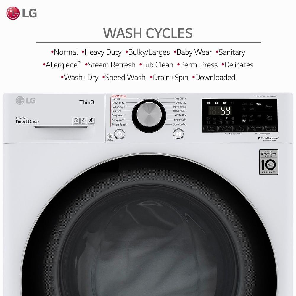 LG WM3555HWA combination washer electric dryer