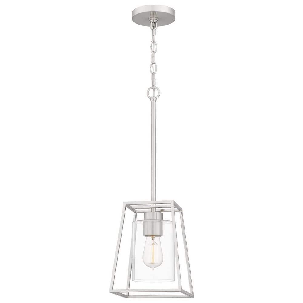 Quoizel Lighting Prescott 1 - Light Pendant in  Brushed Nickel