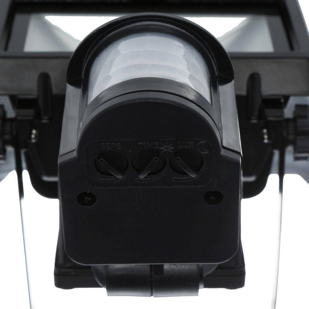 1 - Head LED Solar Powered Dusk to Dawn Outdoor Security Flood Light with Motion Sensor
