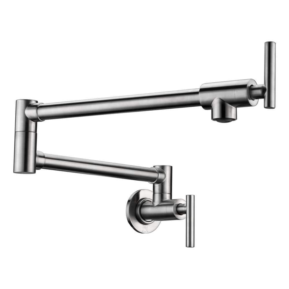 ANZZI ANZZI Braccia Series 24" Wall Mounted Pot Filler With Accessories KF-AZ258BN