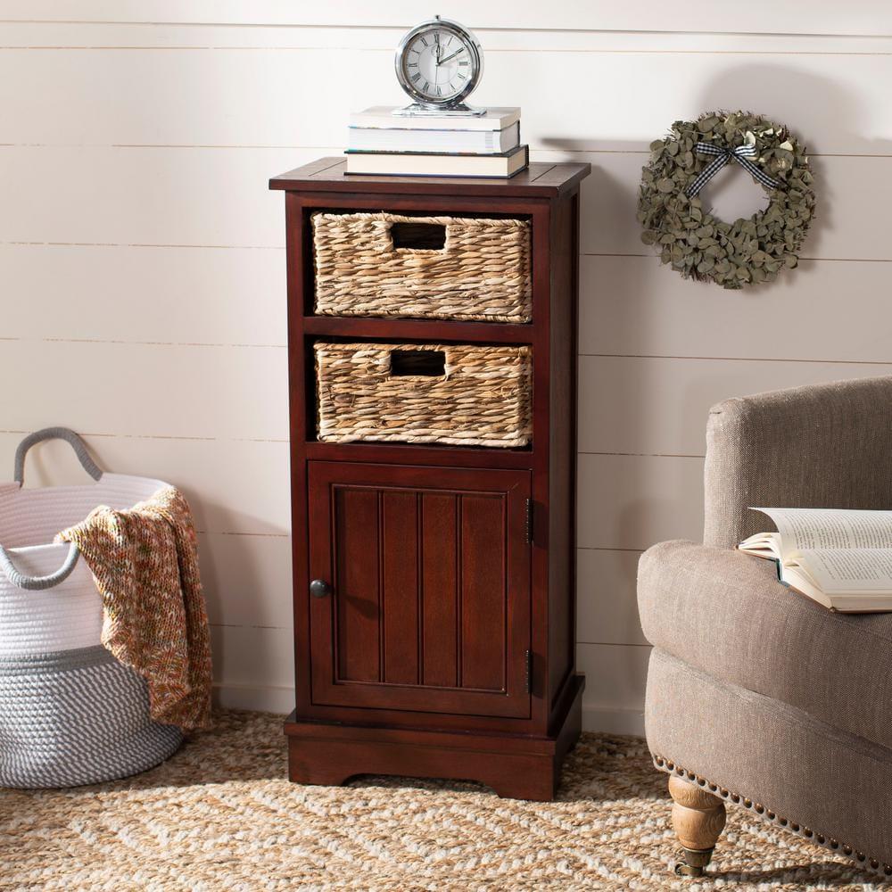 Connery Cabinet - AMH5742 - Cherry - Safavieh Couture