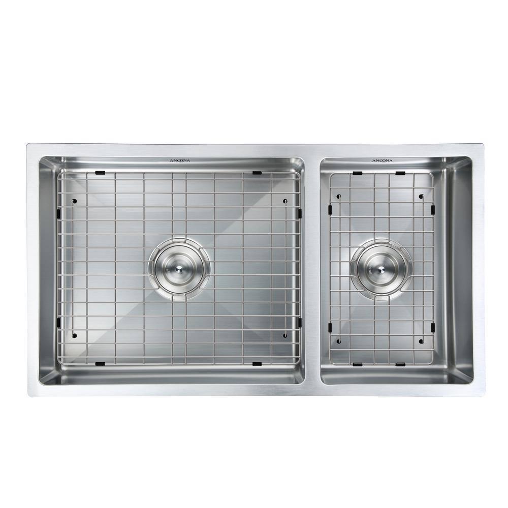 Prestige Series 32'' L Undermount Double Bowl Stainless Steel Kitchen Sink