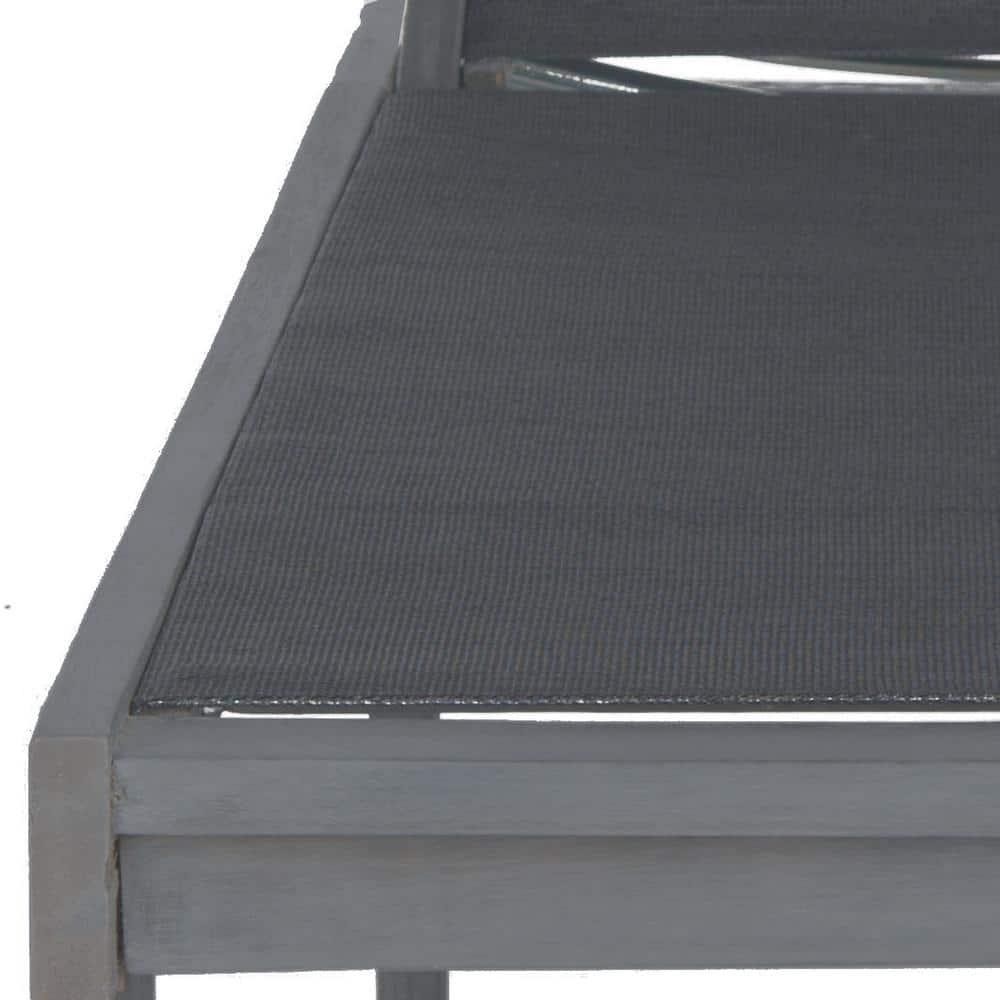 Manteca Lounge Chair - Outdoor - PAT6708 - Ash Grey/Black -Safavieh