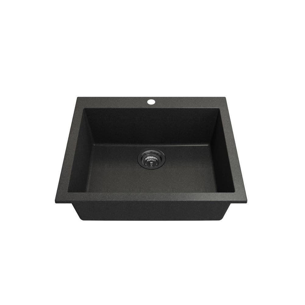 BOCCHI Campino 24'' L Single Bowl Granite Kitchen Sink 1606-505-0126