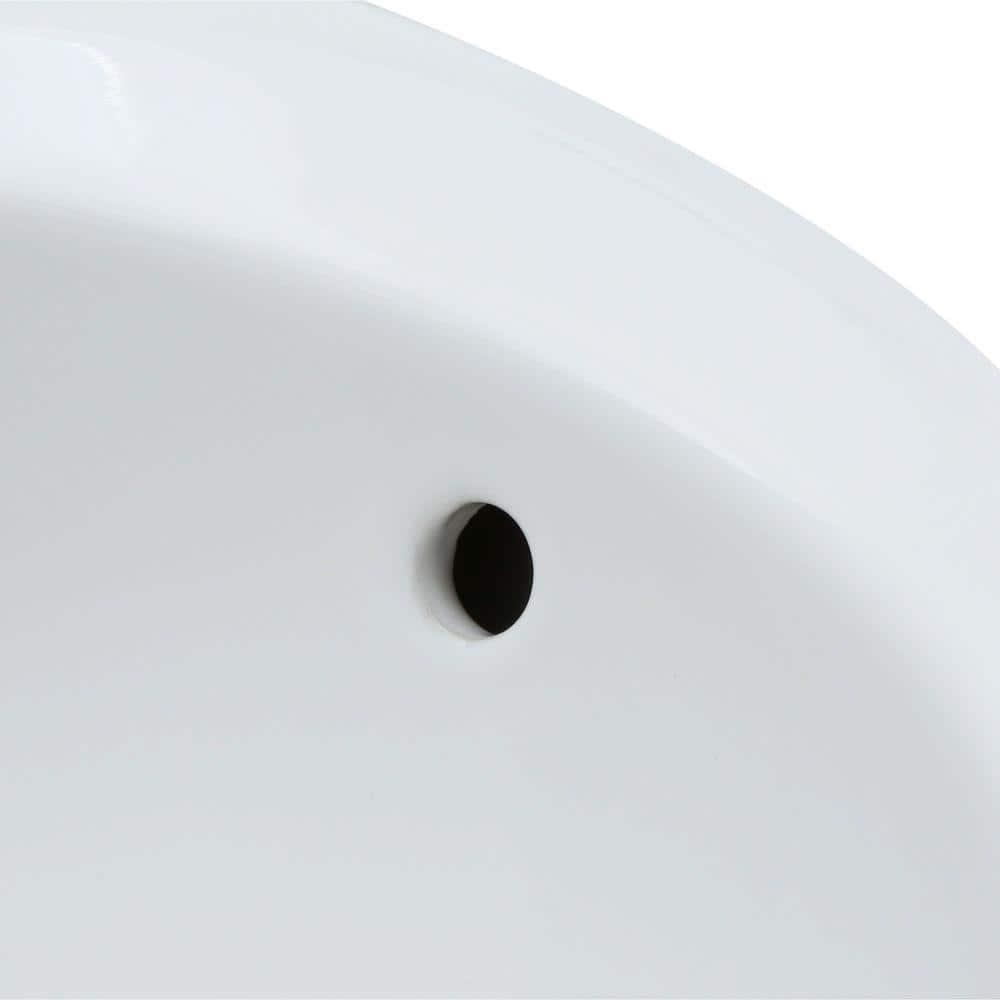 American Standard Cornice 15.5'' White Vitreous China Specialty Bathroom Sink with Overflow