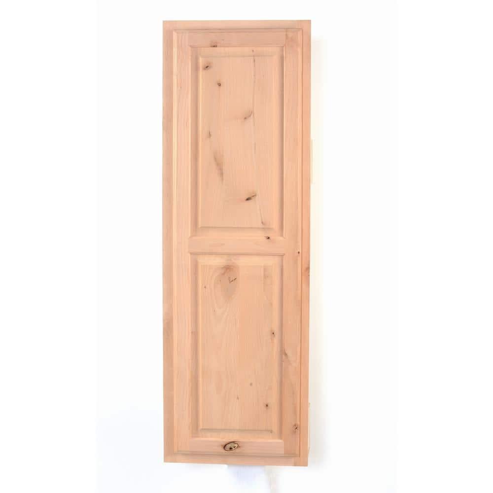 Unfinished Knotty Alder Wall Mounted Swivel Ironing Board