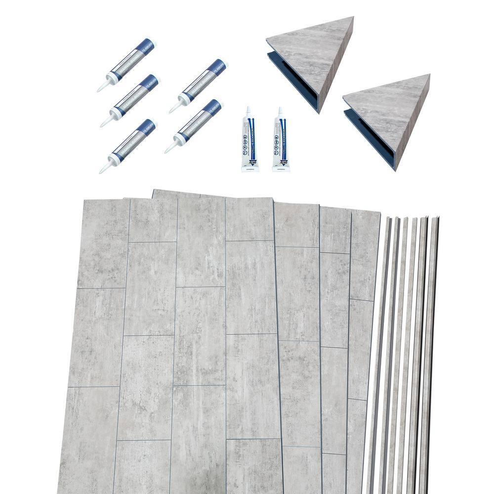 Palisade 32in x 60in x 78in Vinyl Shower Surround in Wind Gust
