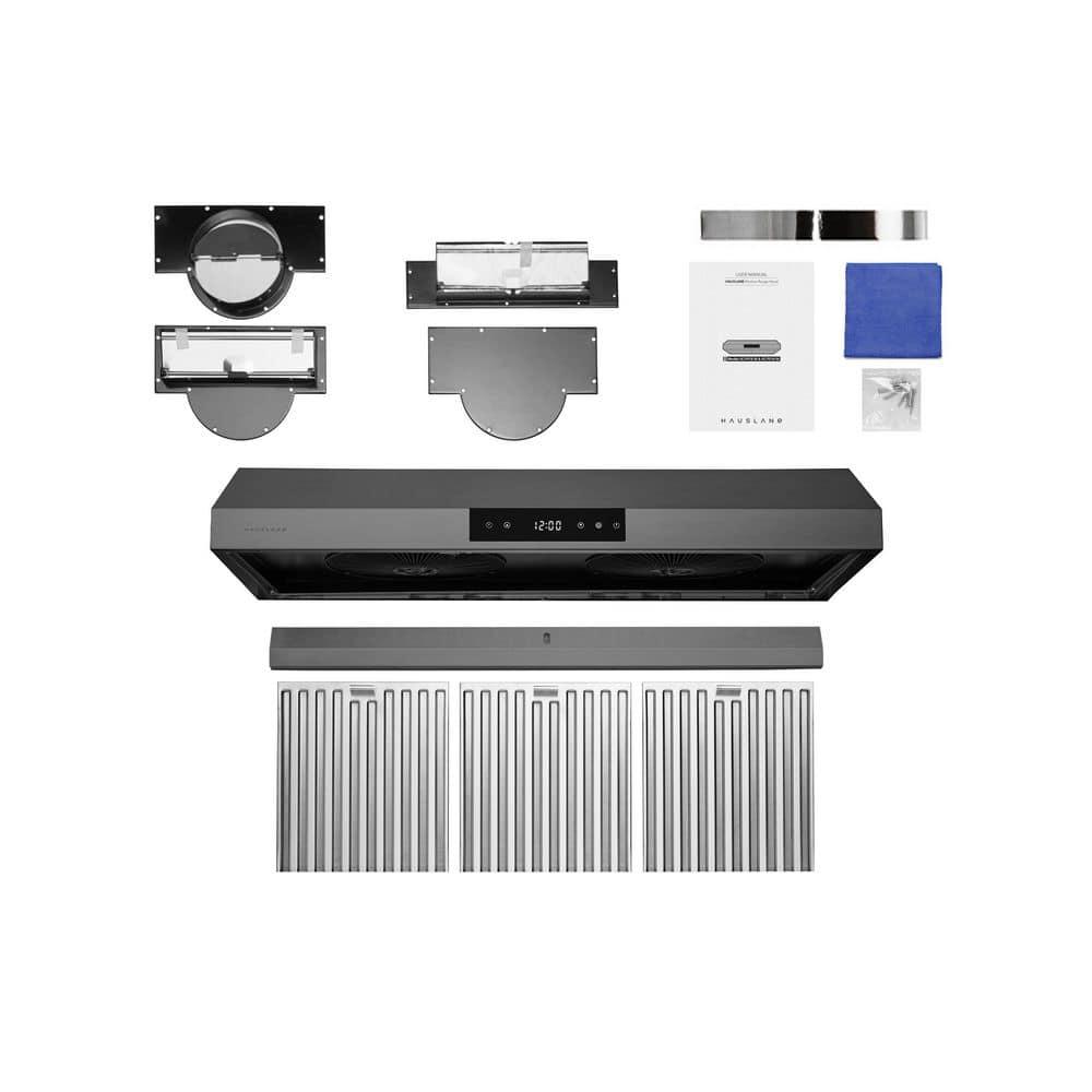 Hauslane Hauslane Range Hood 30 Inch - Under Cabinet Range Hood 30" Stainless Steel Kitchen Hood, Vent Hood 30 Inches, Stove Vent Hood for Kitchen, Vent Hoods 30 Inch with LED - Chef Series PS18 UC-PS18BSS-36