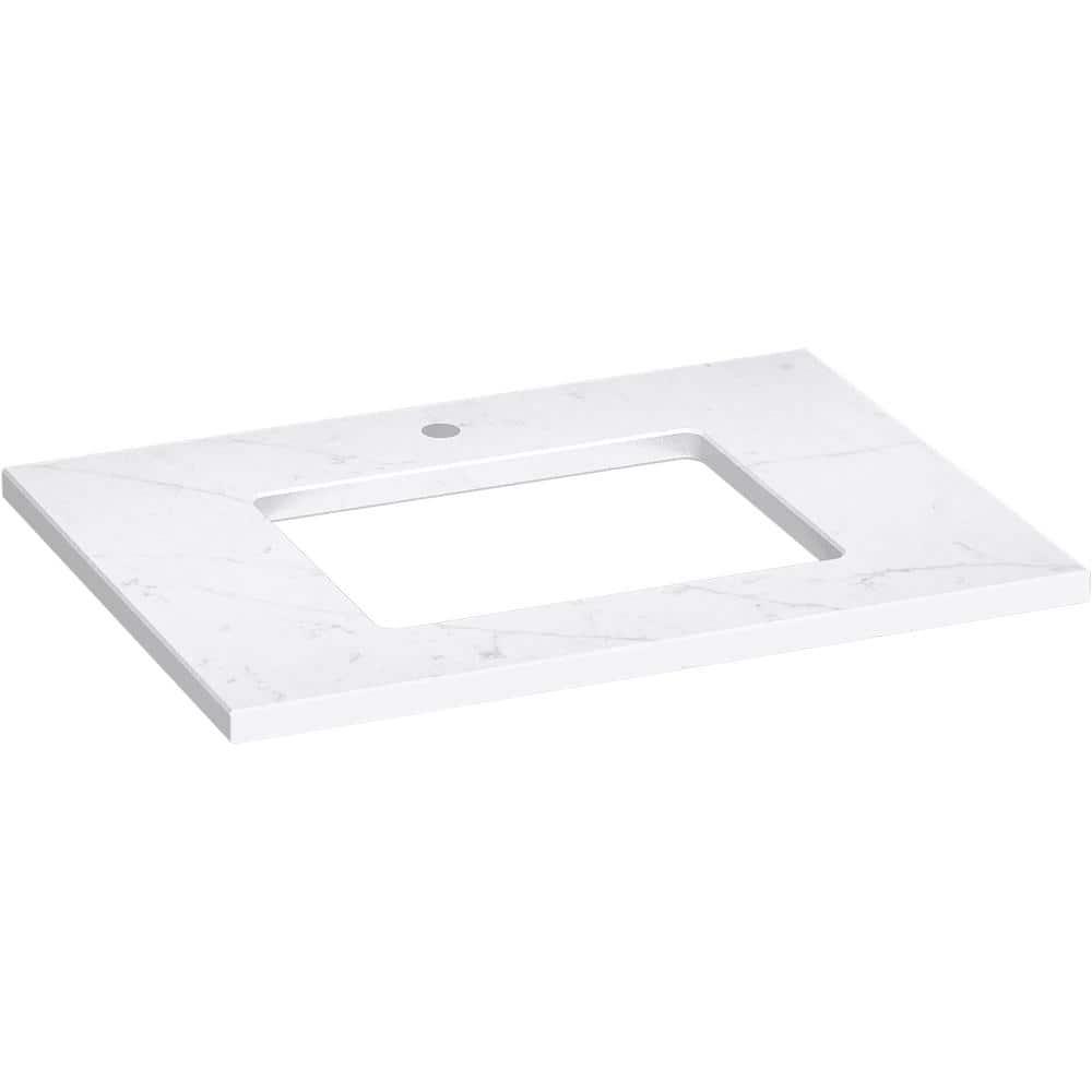 Silestone Quartz 31-In Vanity Top With Rectangle Cutout