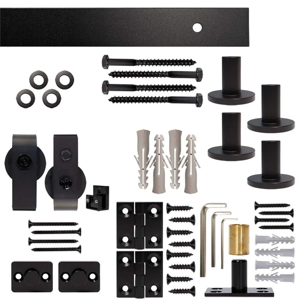 Bi-Fold Top Mount Sliding Standard Single Track Barn Door Hardware Kit