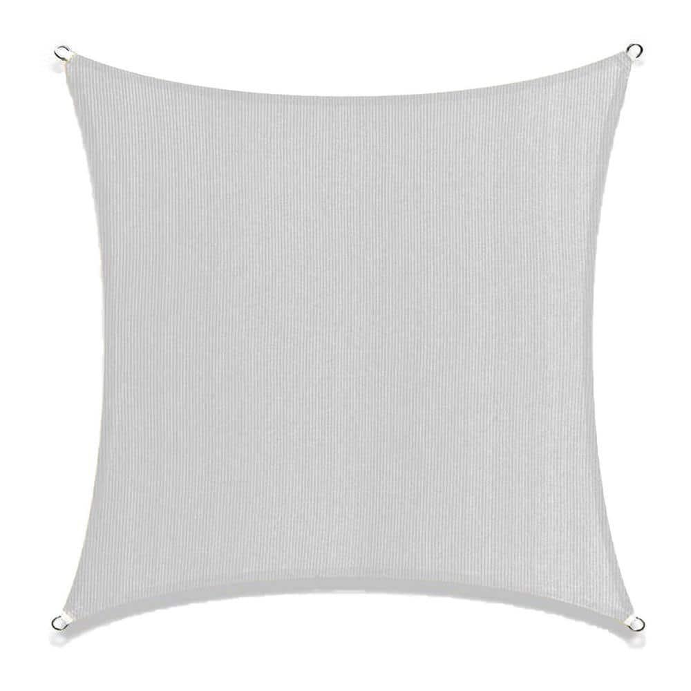Boen  Square Sun Shade Sail Canopy Awning UV Block for Outdoor Patio Garden and Backyard - Grey - 10'x10'