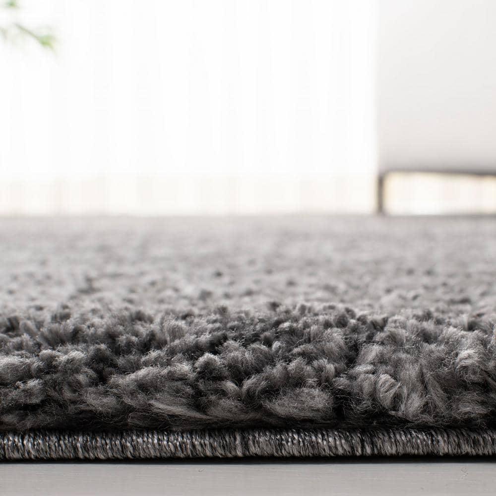 August Shag 900 AUG900 Power Loomed Indoor Area Rug - Grey - 4'x6' - Safavieh