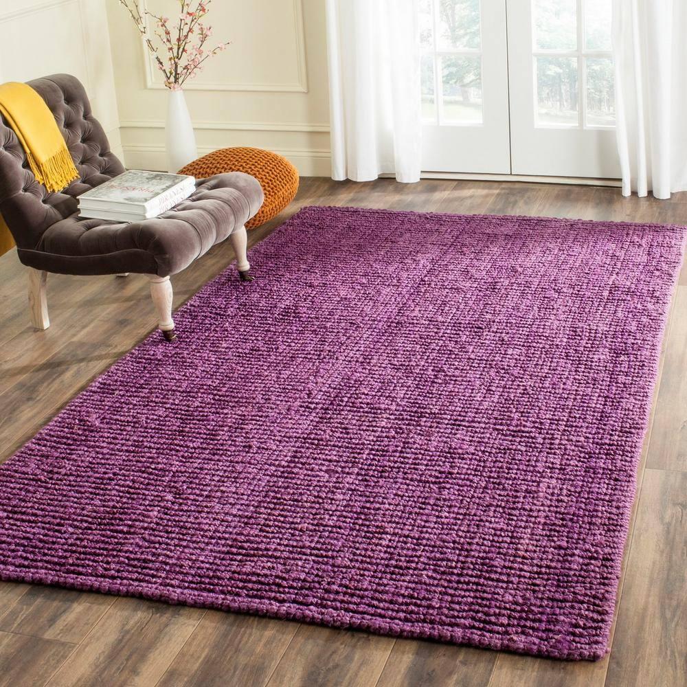 Natural Fiber NF447 Hand Woven Indoor Accent Rug - Purple - 2'x3' - Safavieh.