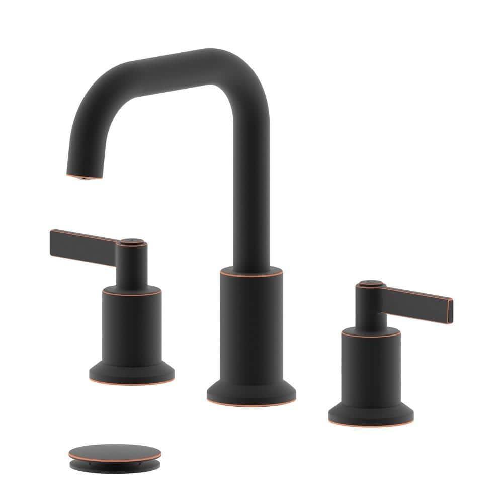 Konya Widespread 2-handle Bathroom Faucet with Drain Assembly