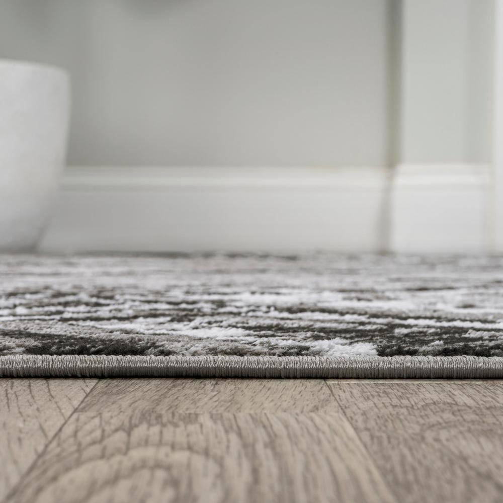 JONATHAN Y Slant Modern Abstract Black/Gray 4 ft. x 6 ft. Area Rug