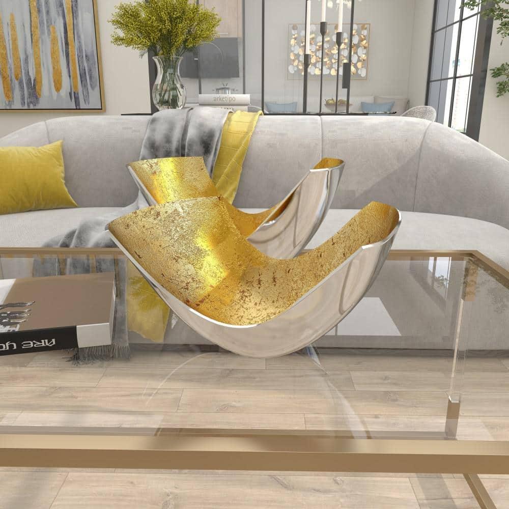 Mercer41 Borealis Aluminum Decorative Bowl 2