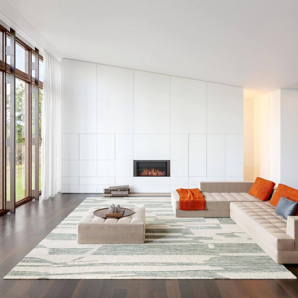 Nuloom Babai New Zealand Wool Area Rug, 3' x 5', Green