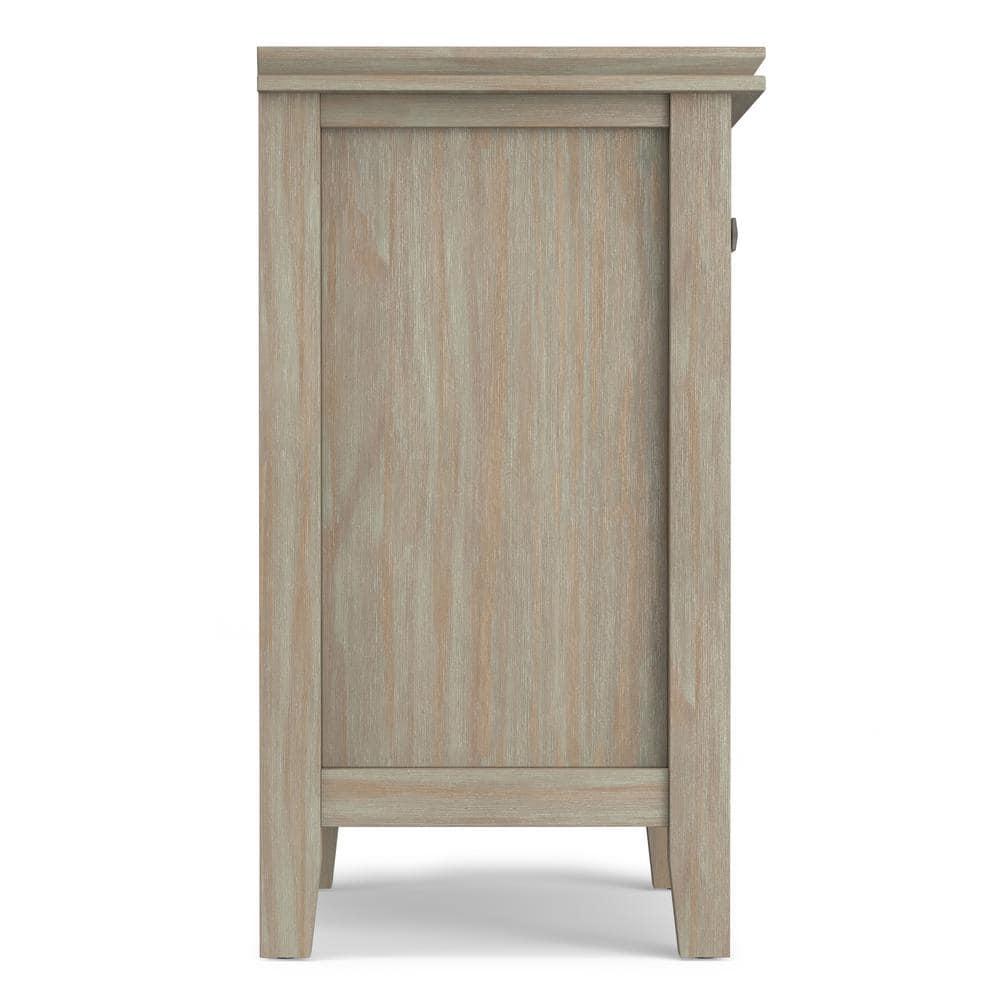 Simpli Home Artisan 24"W Solid Wood Nightstand with Drawer and Shelves