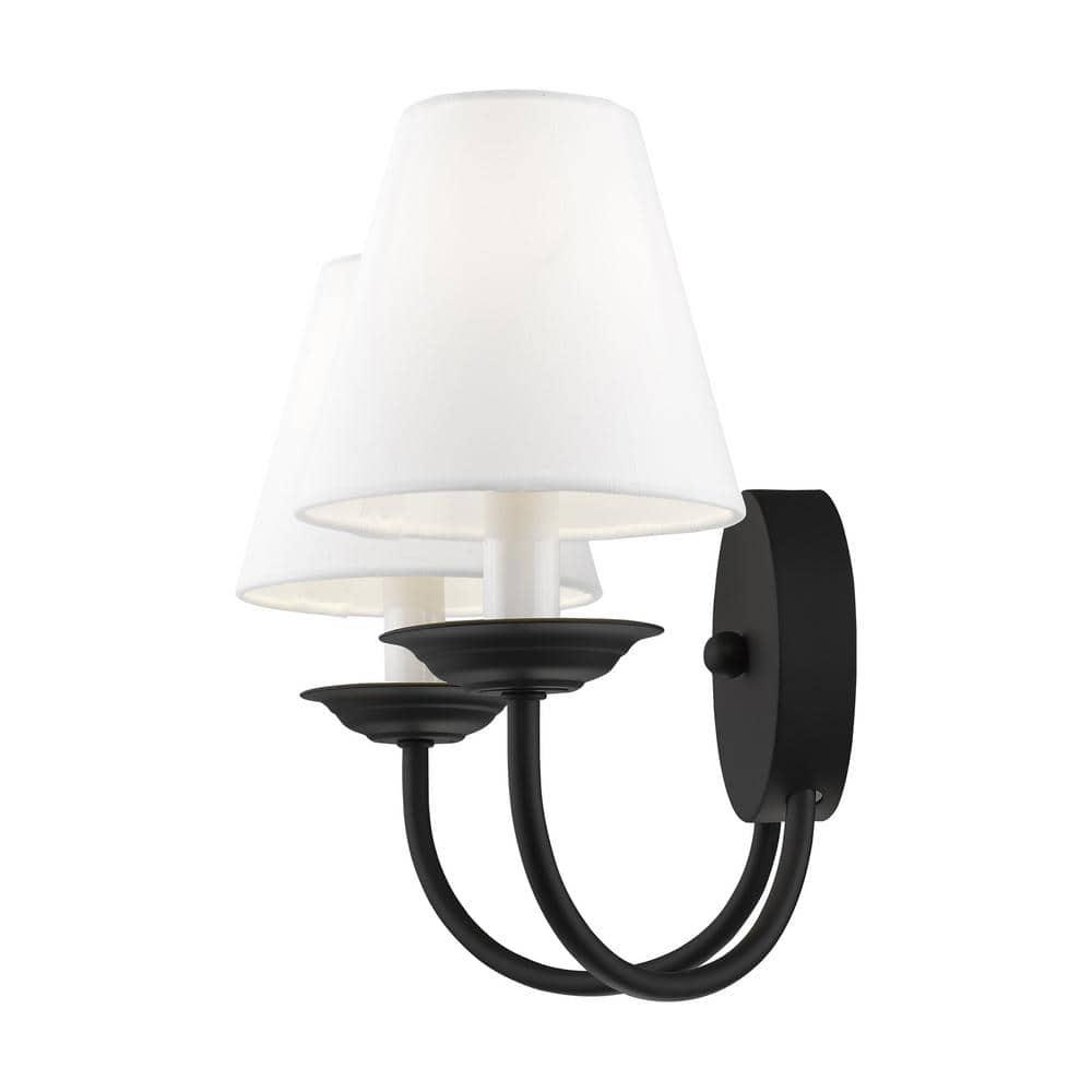 Livex Lighting Mendham 2 - Light Wall Light in  Black