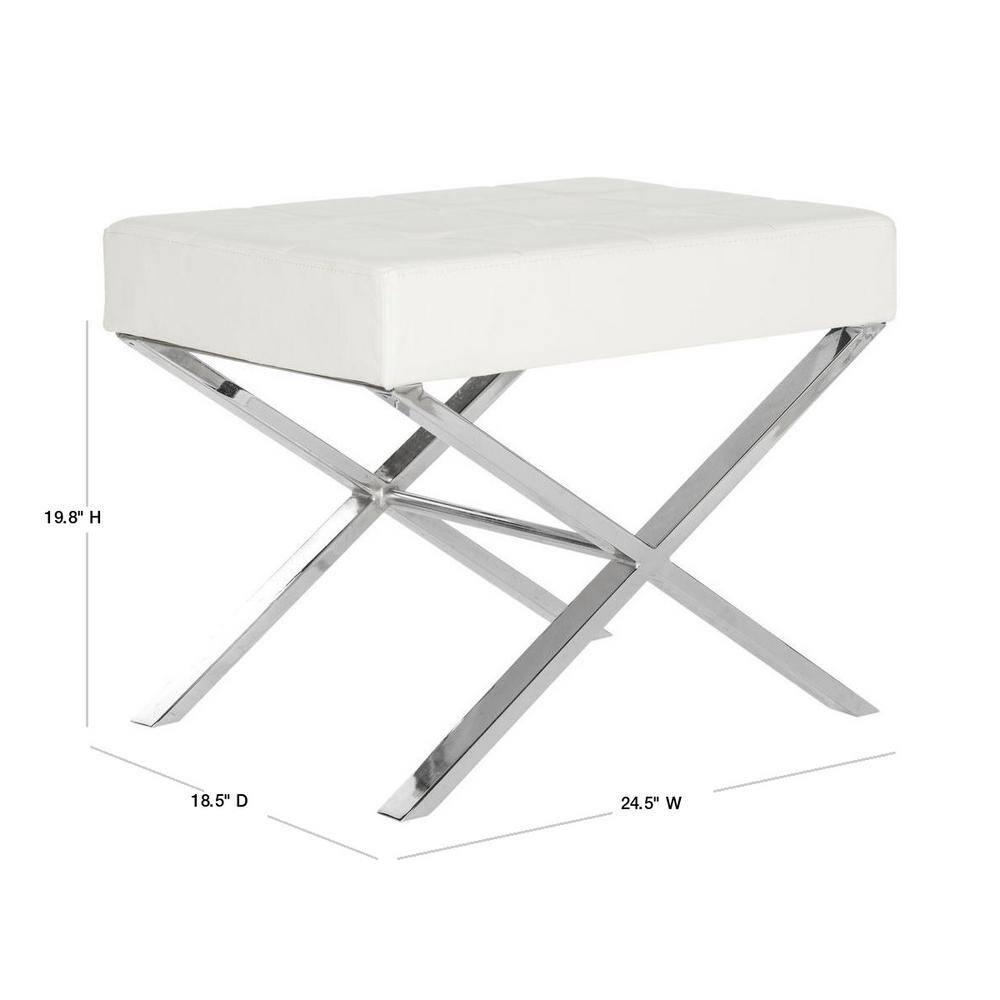 Ivy Bronx Halewood Faux Leather Ottoman