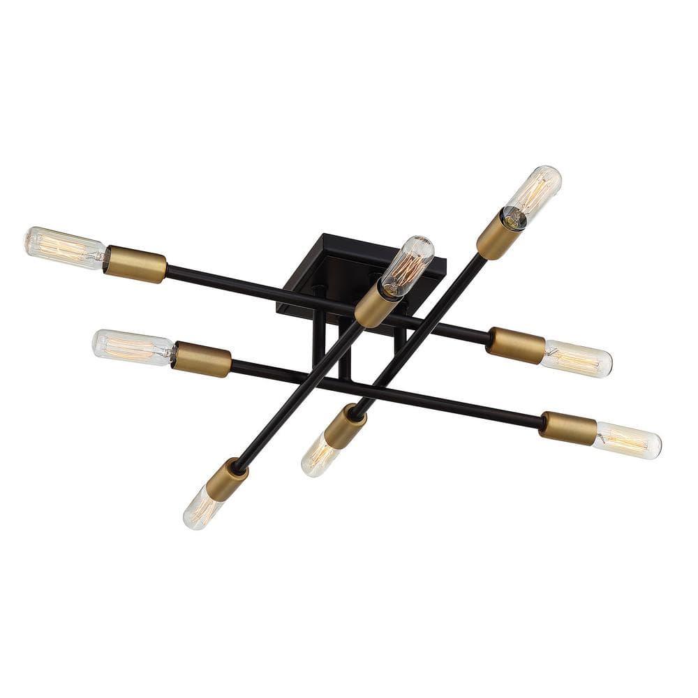 Savoy House Lyrique 8 - Light Semi-Flush Mount in  Bronze/Brass