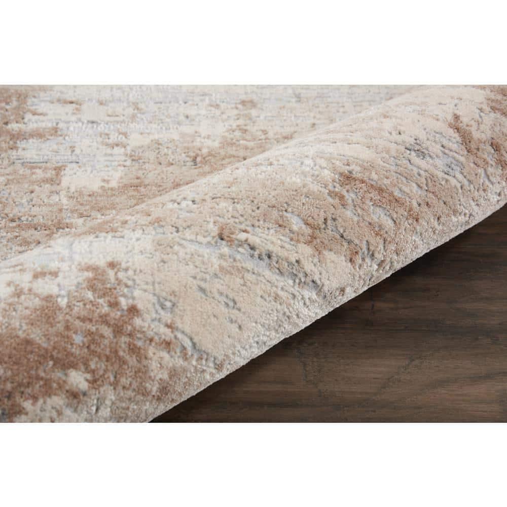 Nourison Rustic Textures Modern Indoor Area Rug Beige 2'2" x 7'6"