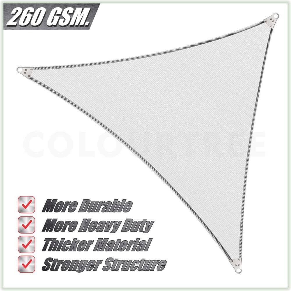 ColorTree Customizable 260 GSM Heavy-Duty Super Ring Sun Shade Sail – Durable & UV-Resistant