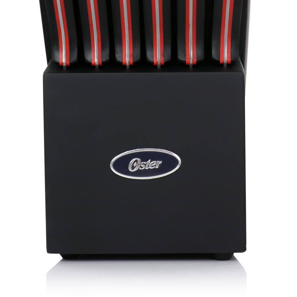 Oster Durbin 14 Piece Stainless Steel Cutlery Set with Block