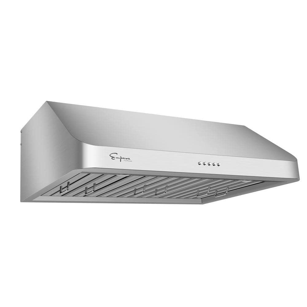 Empava 30" Metal 500 CFM Ducted (Vented) Wall Range Hood with Baffle Filter