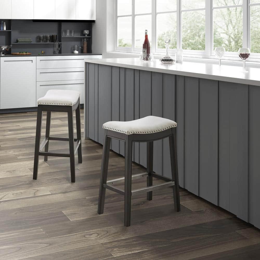 Madison Park Belfast Belfast Counter Stool with Cream Finish