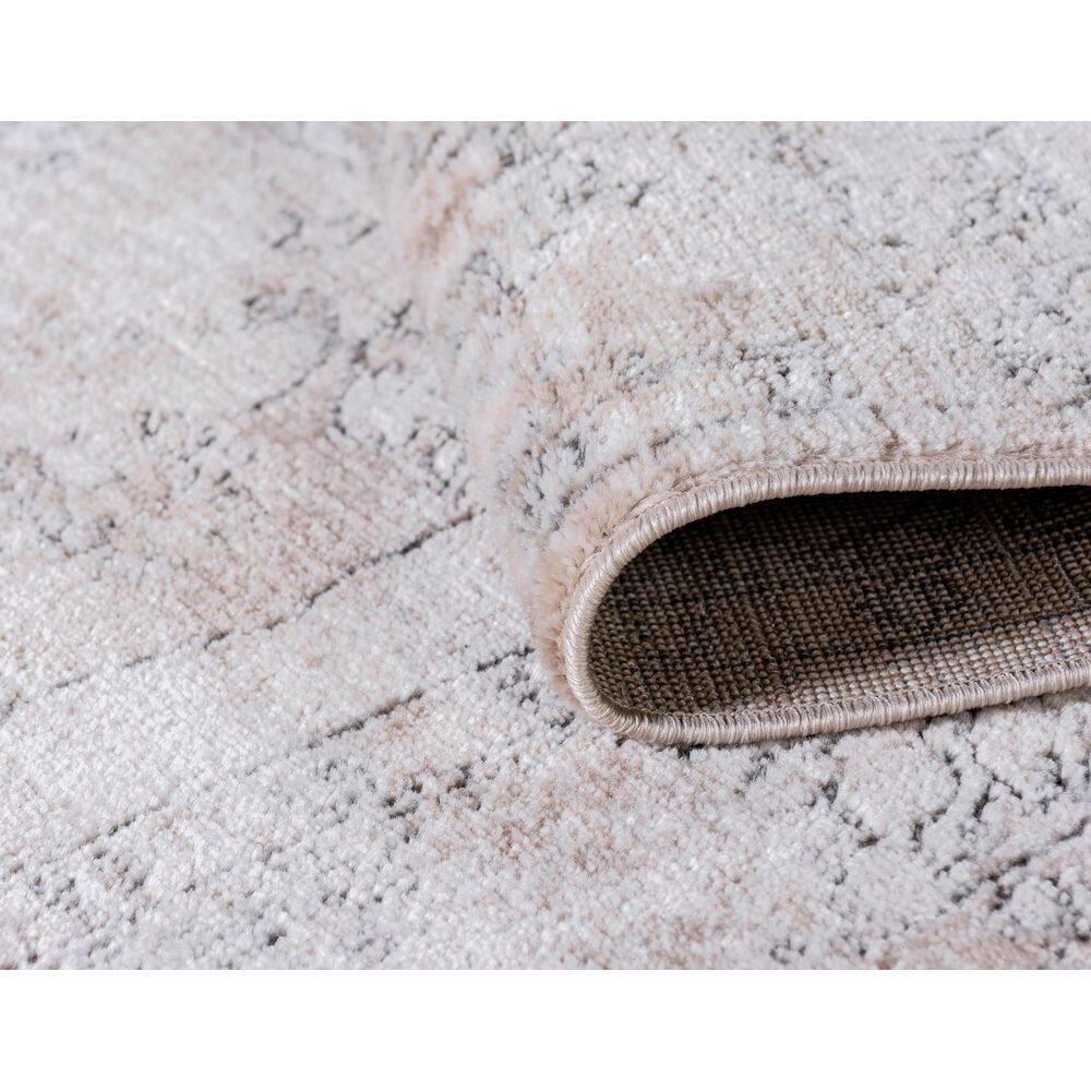 Portland Canby Ivory/Beige 5 ft. x 5 ft. Round Area Rug