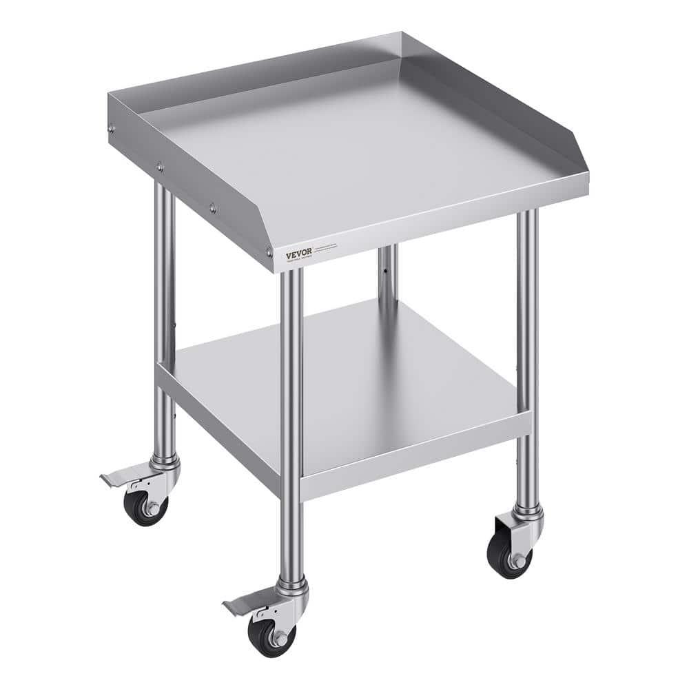 17 Stories 17 Stories Stainless Steel 24'' L x 24'' W x 30'' H Work Table