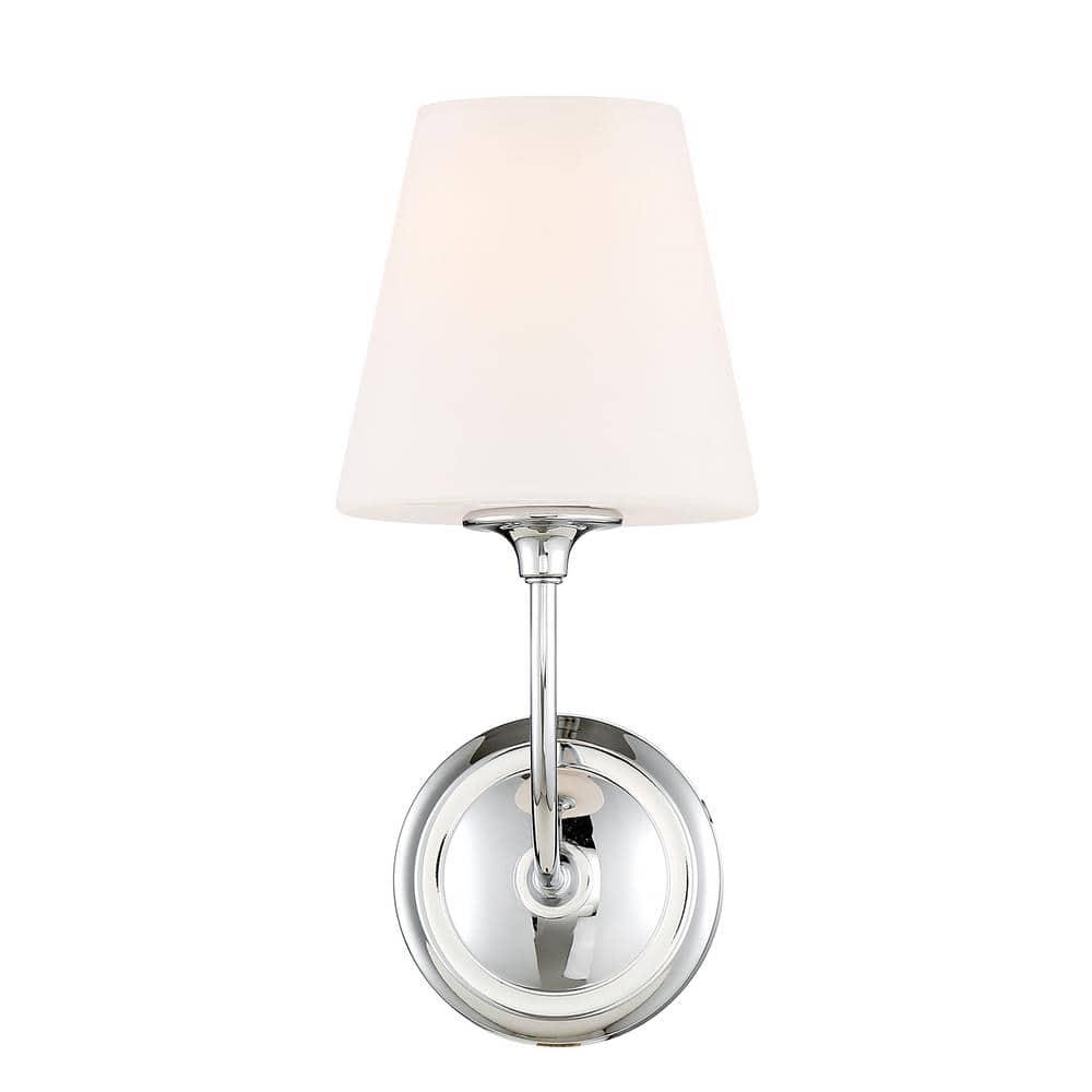 Crystorama Lighting Sylvan 1 - Light Sconce in  Polished Chrome